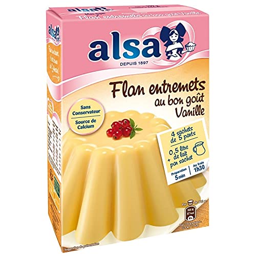 ALSA - Préparation Flan Entremets Vanille 192G - Lot De 2