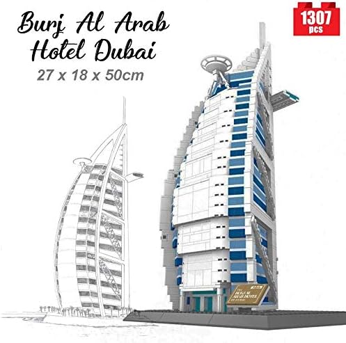 Wange Burj Al Arab Hotel building block set packaging