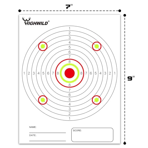 Image of Highwild BB Trap Target (Airgun Only) with 10pcs 7 inch X 9 inch Paper Targets and 2 Spinner Targets