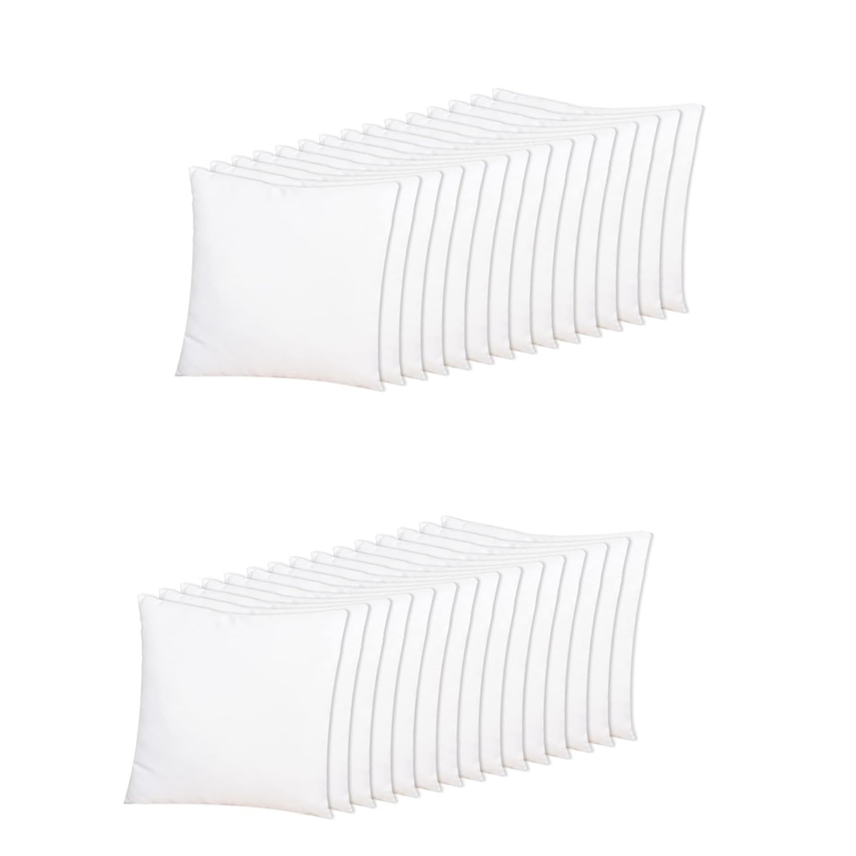 Vjsujehgy 30 Pcs Sublimation Blanks Pillow Cases 16x16Inch White Cushion Covers Pillow Covers Heat Transfer DIY Custom Picture