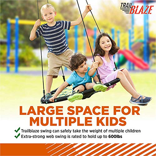 Trailblaze Saucer Swing for Kids Tree Swing Hanging Kit 2 Straps