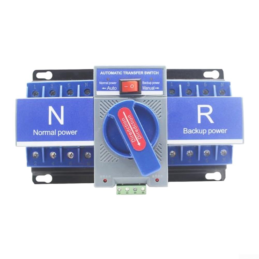 4P per ATS 380V Automatico Dual Power Switch Protezione 4P per ATS (50A) | Cambio automatico 1-2s, alimentazione senza interruzioni, ideale per data center, sistema da 380 V