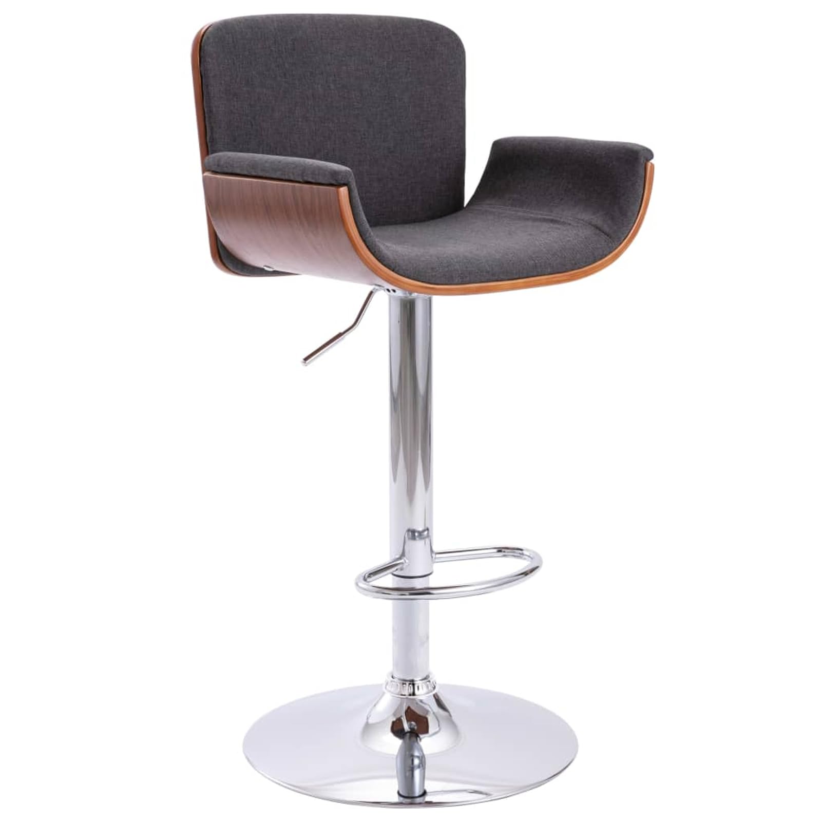 Tabouret de bar gris ajustable pour éliminer le mal de dos au comptoir