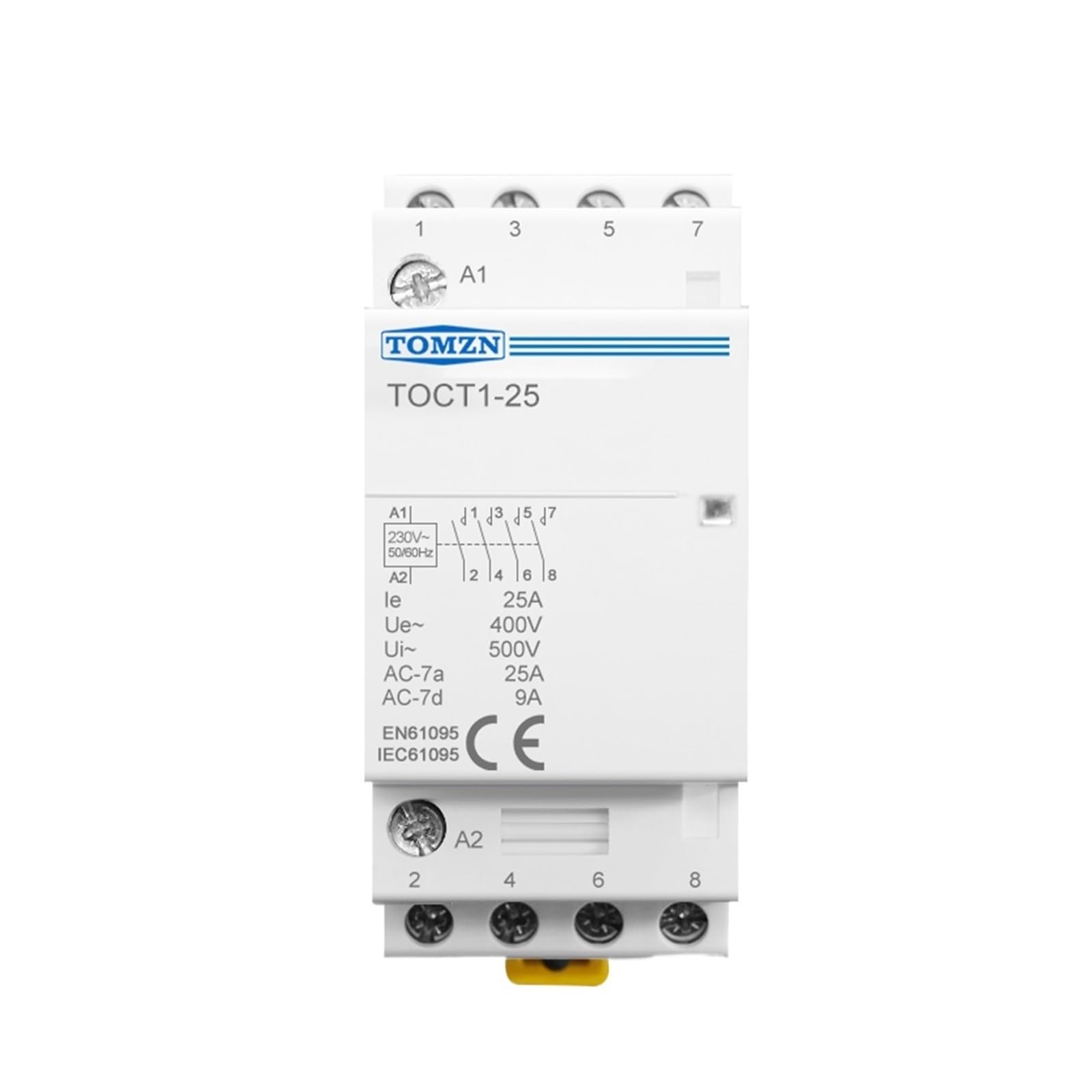CLBSWYEJK TOCT1 4P 25A 2NC 2NO 220V/230V 50/60HZ rail Modular contactor(220V,4NO)