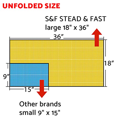 Image of S&F STEAD & FAST Tack Cloths, 30 Pack, for Automotive Painting | 18 x 36 in, yellow cotton, wax and silicone free, anti-static, bulk pack, removes sanding dust, for woodworking prep
