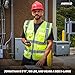 Neiko High Visibility Safety Vest ANSI Class 2, 9 Pockets, Neon Yellow, Medium (M)