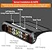Tire Pressure Monitoring System TPMS, Solar Power Universal Wireless Car Alarm System with 4 External Sensors, LCD Real-time Display 4 Tires' Pressure & Temperature Alerts Ensure Safe Driving(Red)