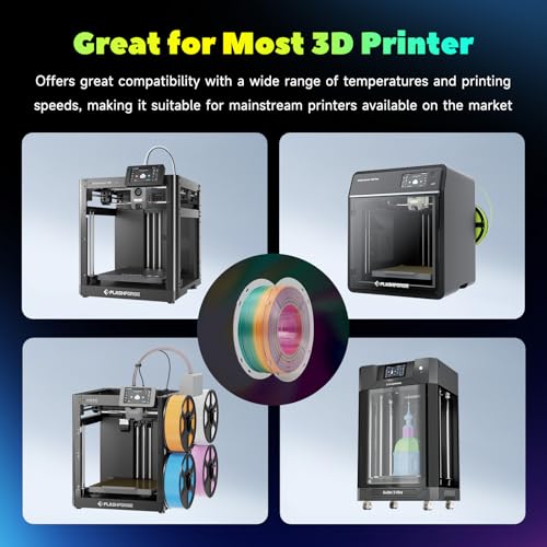 Filament PLA soie 1.75mm arc-en-ciel pour créer des objets déco 3D - 5