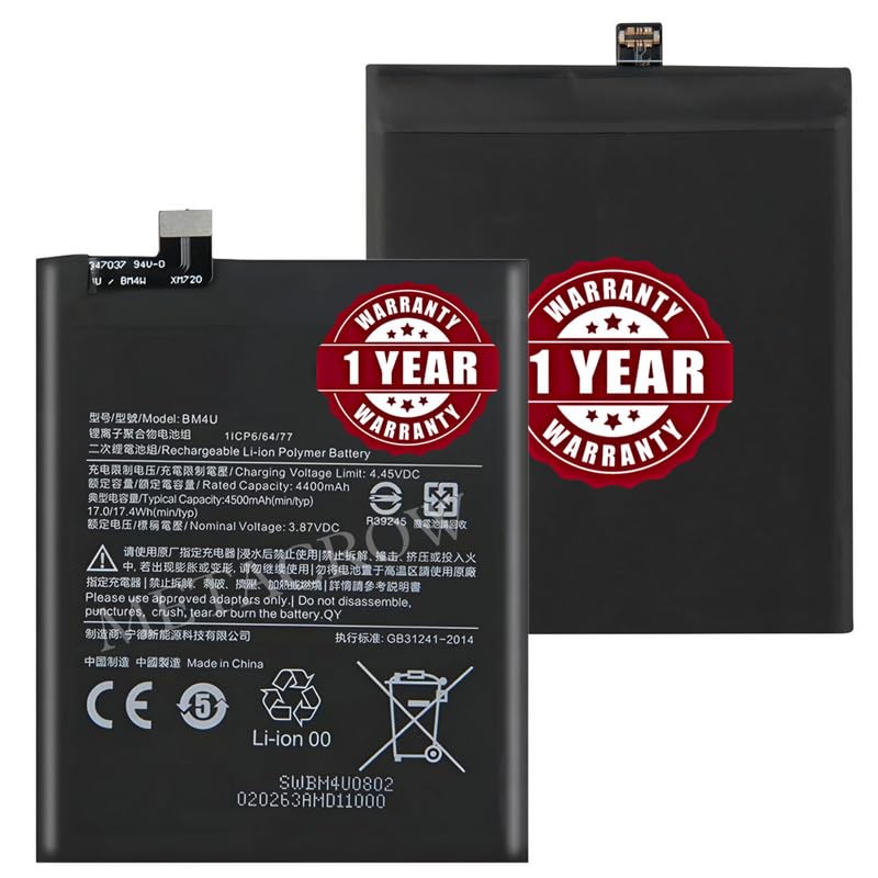 Image of Original BM4U Battery Compatible for Xiaomi Redmi K30 Ultra (M2006J10C) - (4500mAh) - 1 Year Warranty JK1