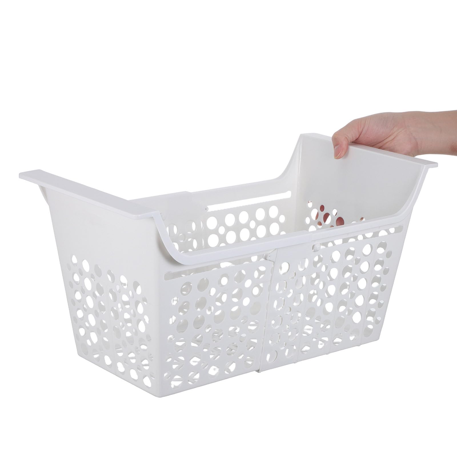 Cesta Organizadora Expandible para Congelador y Refrigerador Material Plástico, Tamaño 44.20x22.50x22.50 Cm, Ajustable y Fácil de Limpiar para Uso en Cocina y Hogar