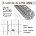 Tongmo 3 ft x 100 ft Galvanized Welded Wire Fence, 16GA Garden Chicken Wire Fence Roll, Mesh Size 2