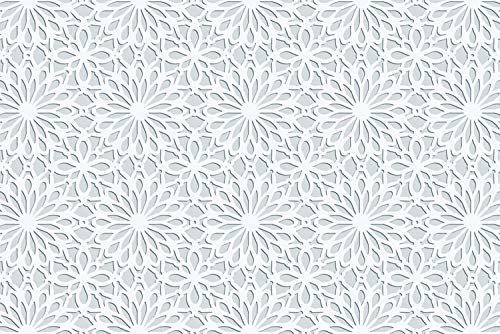 Cuadros Lifestyle Küchen Spritzschutz „Blumenmuster“ | Küchenrückwand | Alu-DiBond | Fliesenschutz für den Herd und Spüle | Küche | Küchenfliesen | Fliesenspiegel | Rückwand, Größe:60 x 40 x 0.3 cm Cover