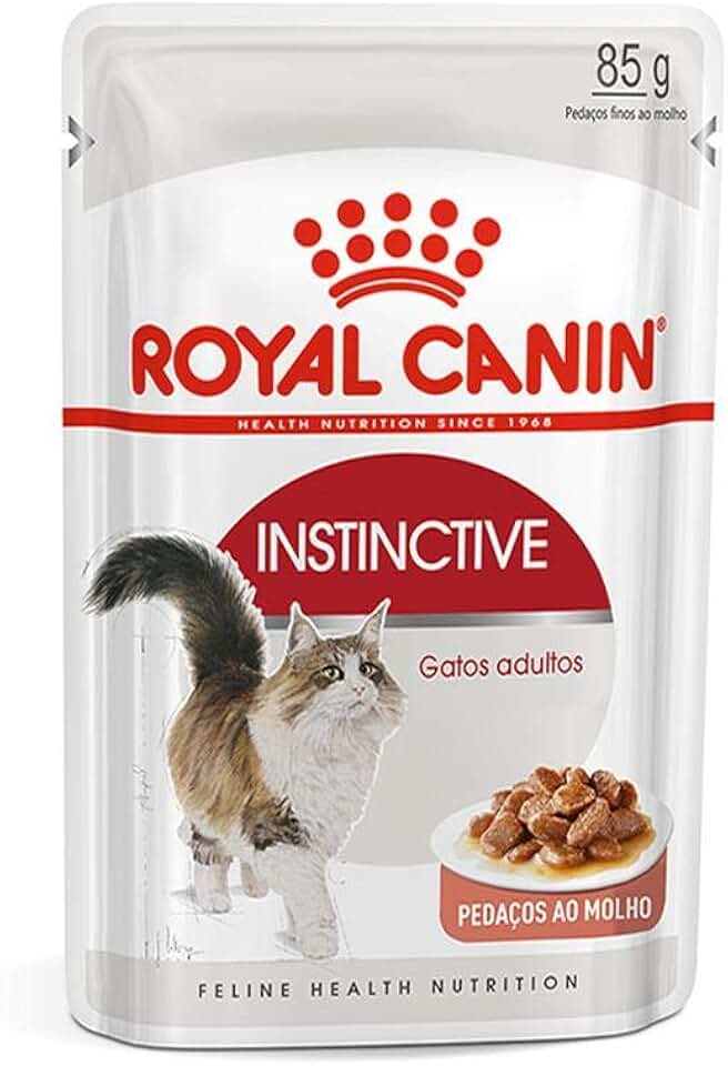 Royal Canin Sachê Instinctive Ração Úmida para Gatos Adultos, 85g