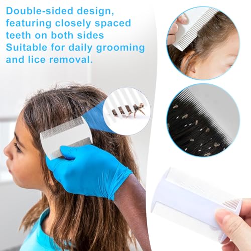 80 Stück Anti Laus Haargummi Set Mit Läusekamm Gegen Kopfläuse Buntes Elastisches Anti Läuse Haargummi Enthält Ätherische Öle Täglichen Haarschmuck für Frisch Duftendes Haar