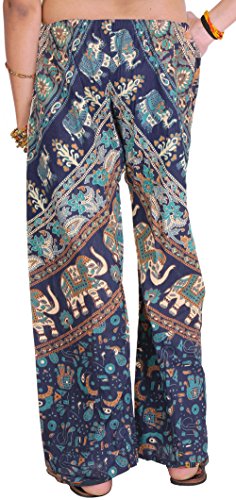 Image of Exotic India Casual Trousers from Pilkhuwa with Printed