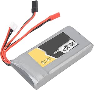 Zender LiPo-batterij, 6,6 V 2200 MAh RC-ontvanger LiPo-batterij Lichtgewicht voor Vervanging Zender LiPo-batterij, 6,6 V 2200 MAh RC-ontvanger LiPo-batterij Lichtgewicht voor Vervanging