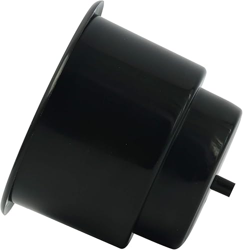 Miniatura 6 de NovelBee Soporte de plástico empotrado para bebidas con drenaje para barco, camión, automóvil, cámper, caravana, (negro, 10 unidades)