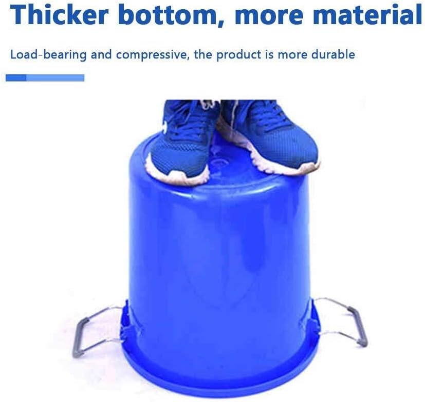 2 Pcs Thick Plastic Barrel with Lid, Household Industrial Water Storage Container,Large Capacity Wine Barrel,Trash Can