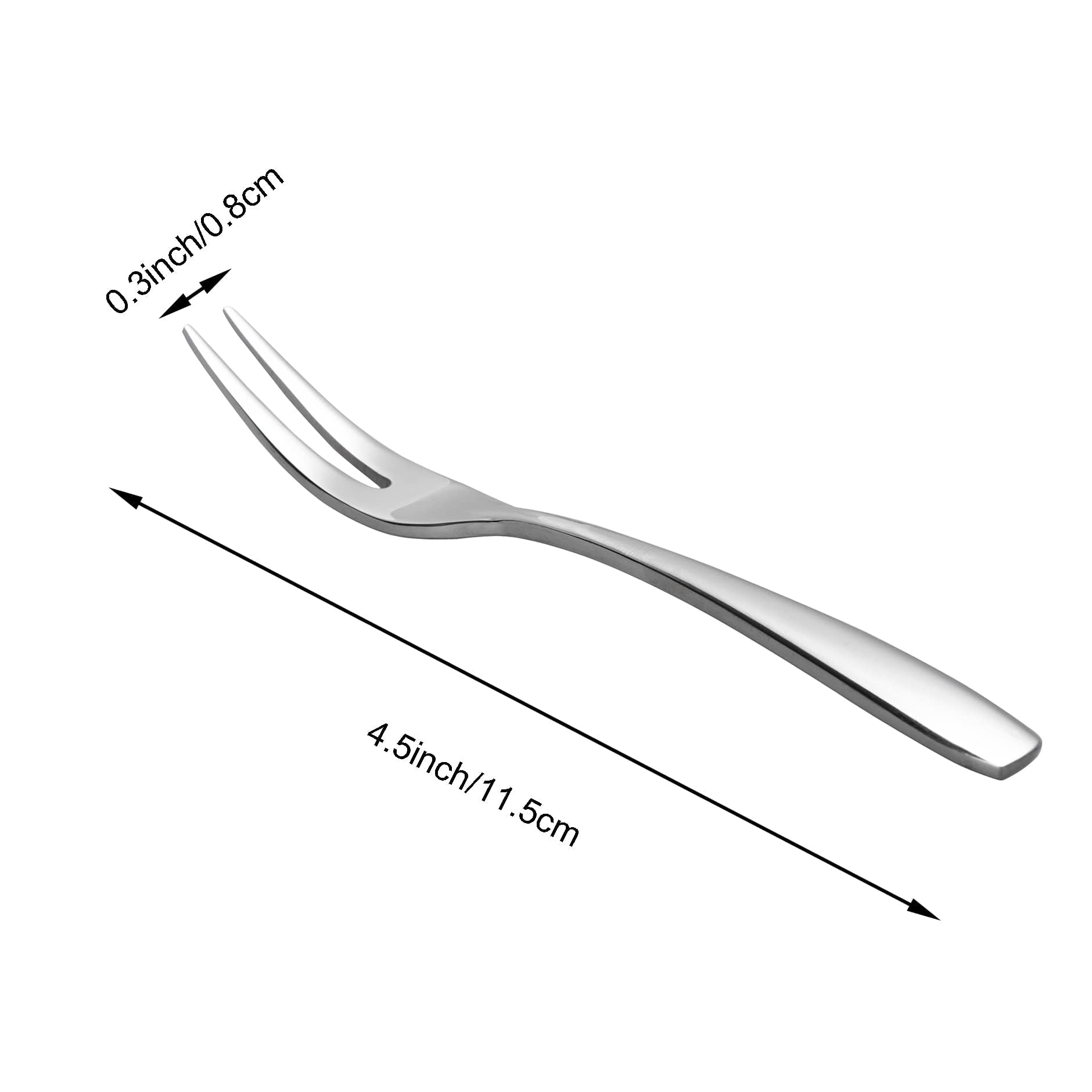 Mini Stainless Steel Appetizer Forks - Charcuterie & More -4