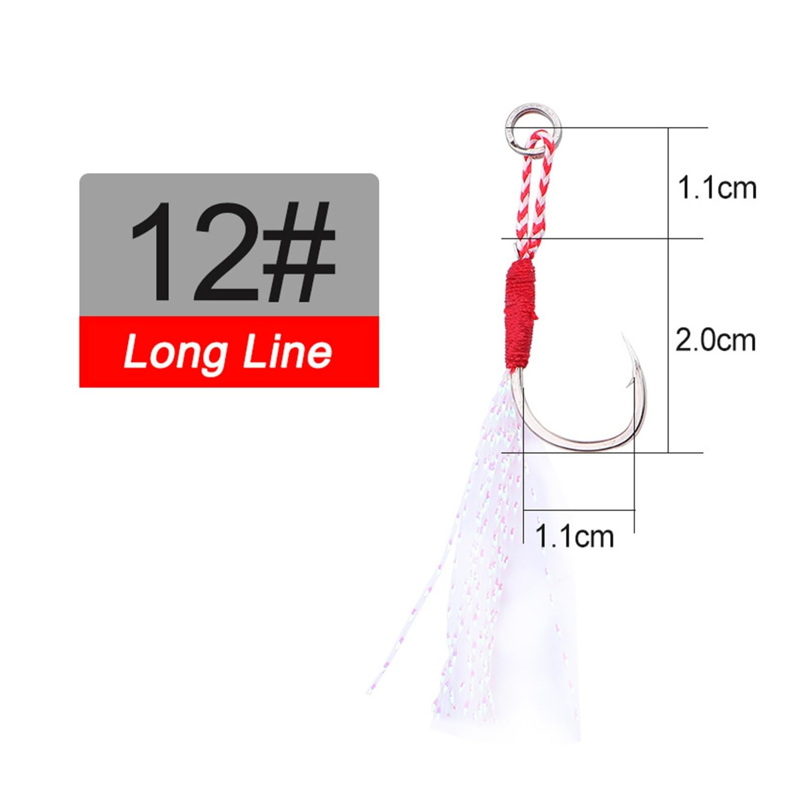 Crochet de pêche, hameçons de pêche, leurre de pêche Slow Jigging Cast Jigs crochet d'assistance cuillère barbelé crochets de gabarit simples Pesca crochets de leurre en acier à haute teneur en carbon