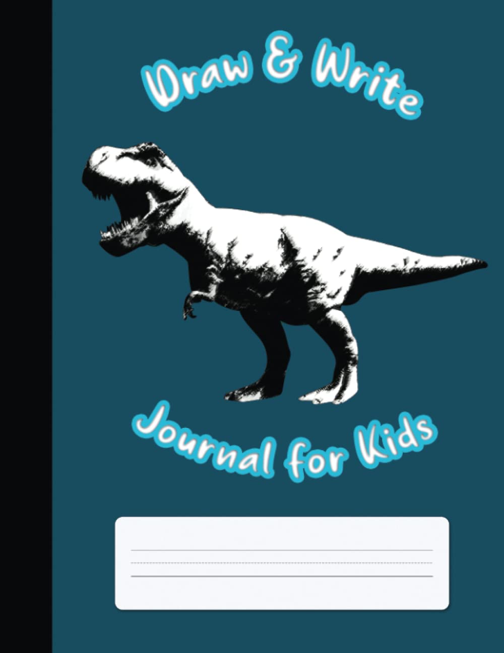 Draw & Write Journal for Kids|Blue Dinosaur: Dotted Midline and Picture Space |Primary Draw & Write - Storybook - Diary, 8.5 x 11 inches 110 pages ... (Space Primary Composition Notebook for boys)