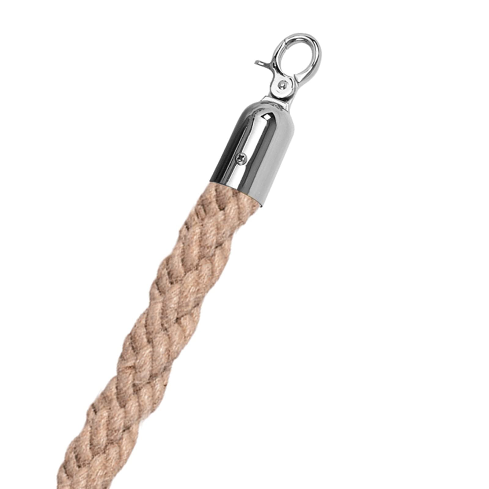 Nylon Queue Rope | Multicolor Multiple Sizes Public Venues Queue Rope(Silver Hooks,300cm/118in)