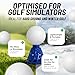 BirTee Golf Tees - PRO Speed Plus with Flexibility & Durability - 8 Pack. Indoor Golf Tees/Golf Simulator Tees/Winter Plastic Golf Tees (Yellow)