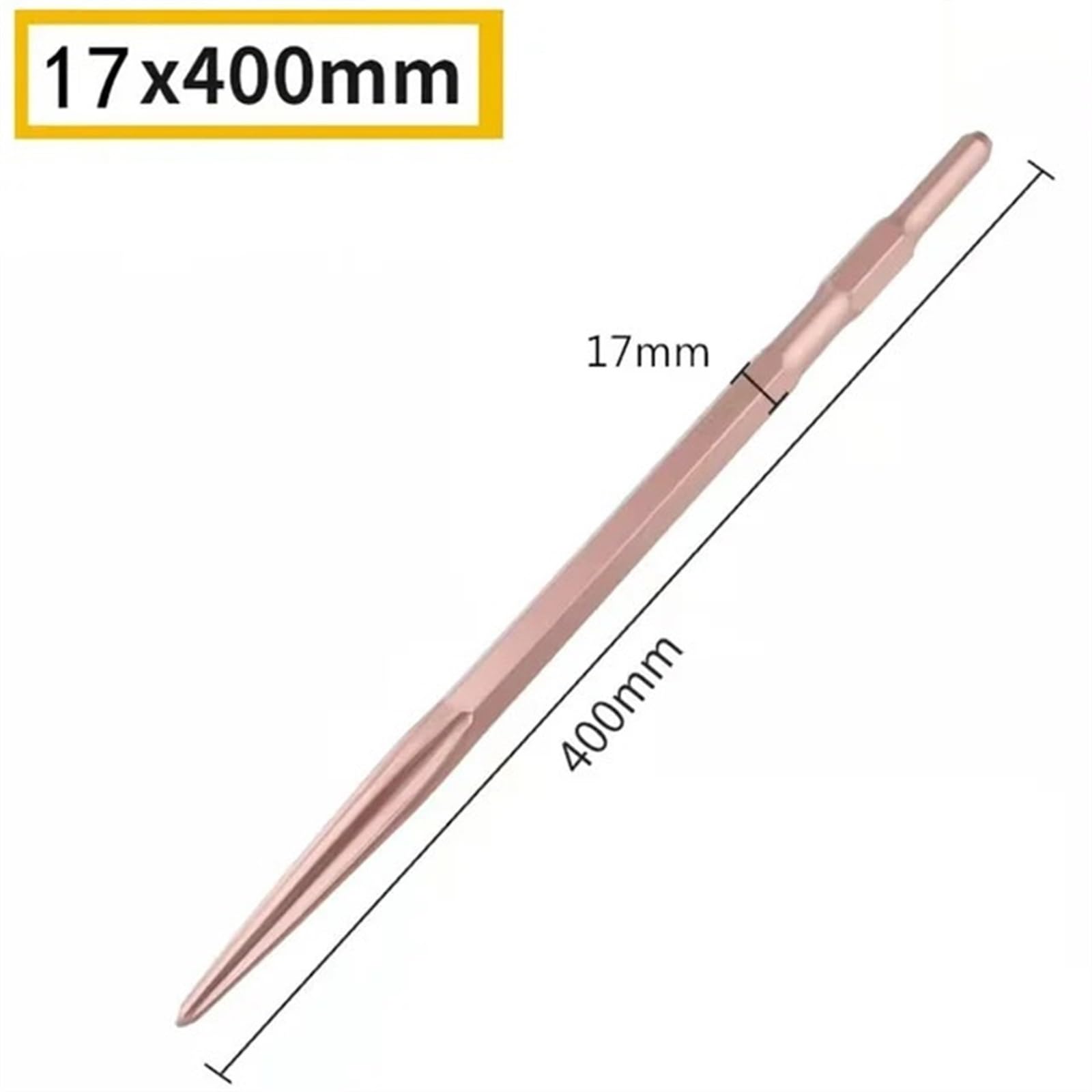 Cincel plano punta broca hexagonal martillo eléctrico cincel 280/400 mm para carpintería hormigón pared roca