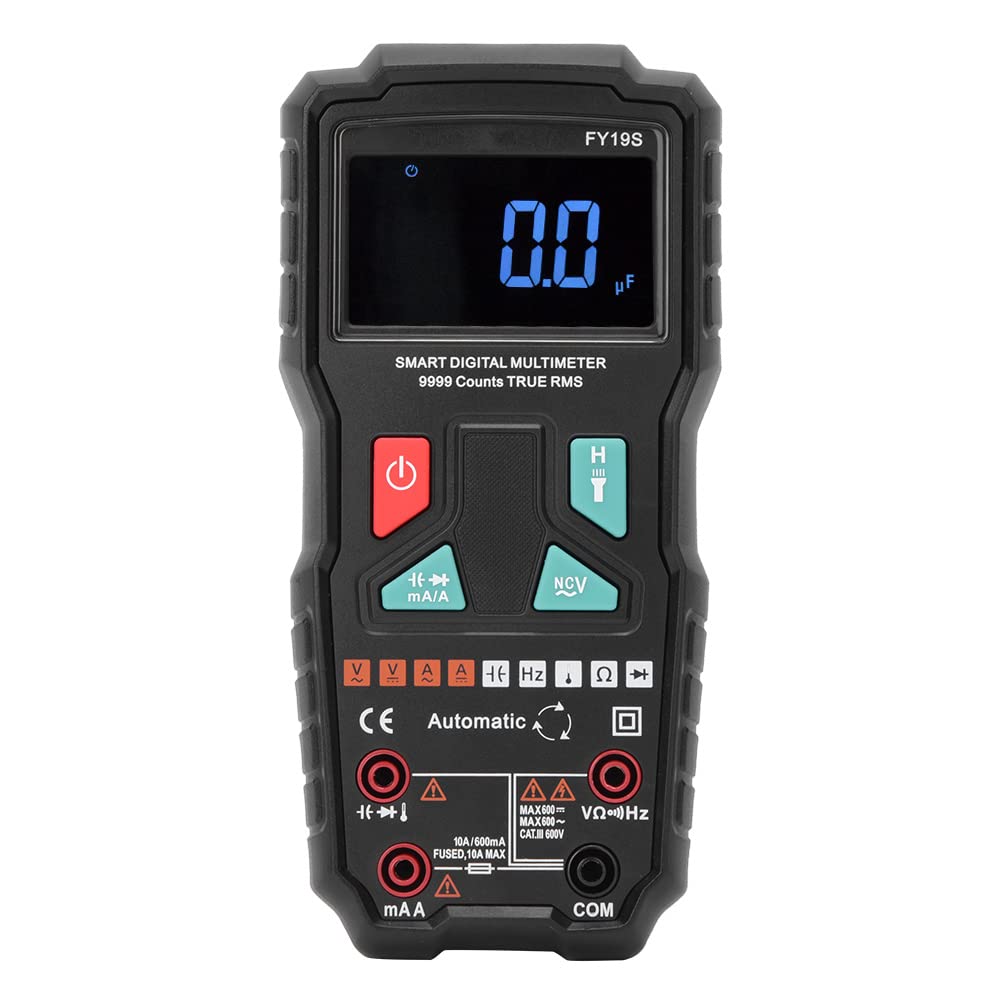 Generic Multímetro Digital de Mano de Alta Precisión para Prueba de Corriente de Voltaje CA CC, Medidor Multifuncional Portátil para Instrumentos y Laboratorios, Material ABS