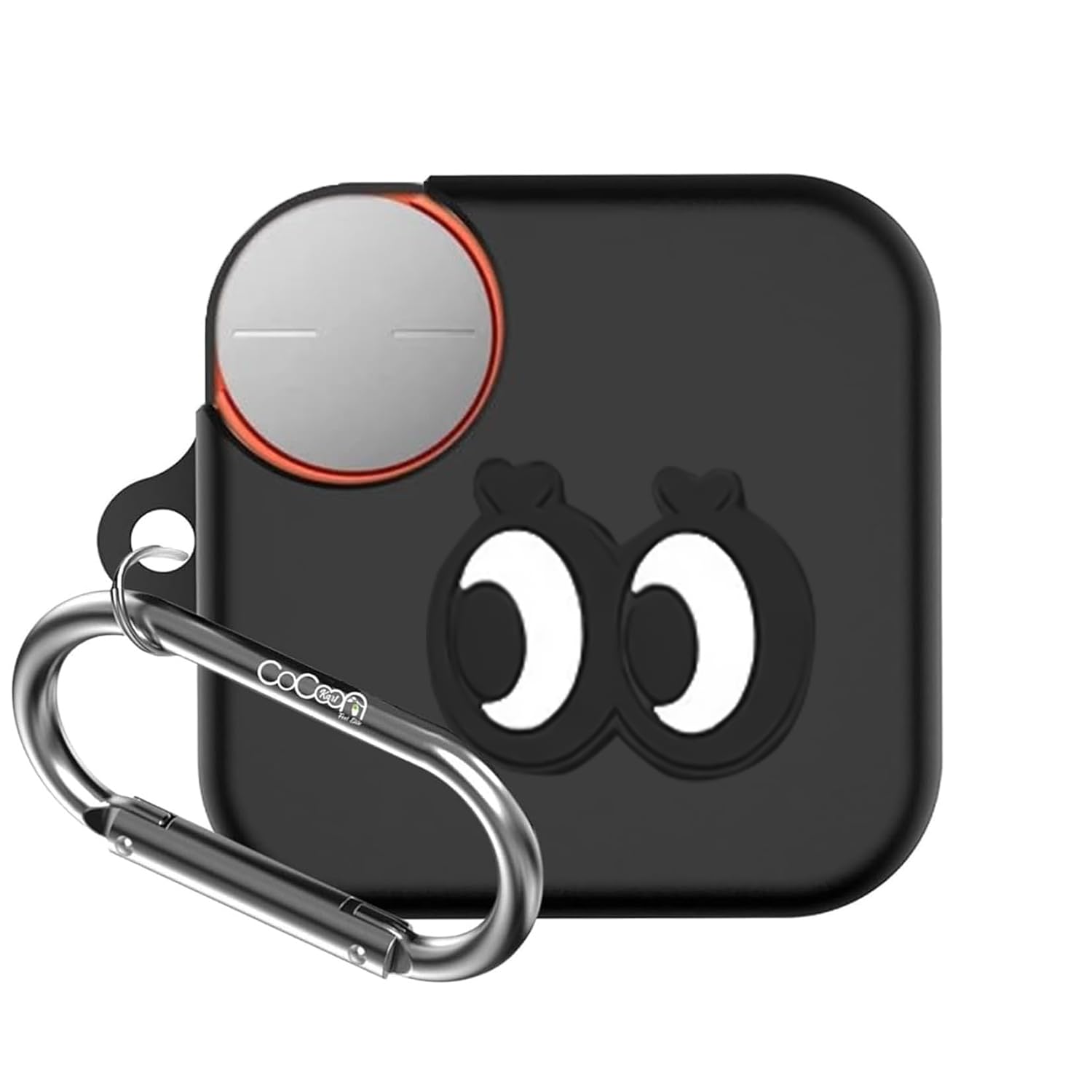 Cocoonkart Soft Silicone Case Cover for CMF by Nothing Buds Pro 2 | Buds 2 | Buds 2 Plus (Black Eye)