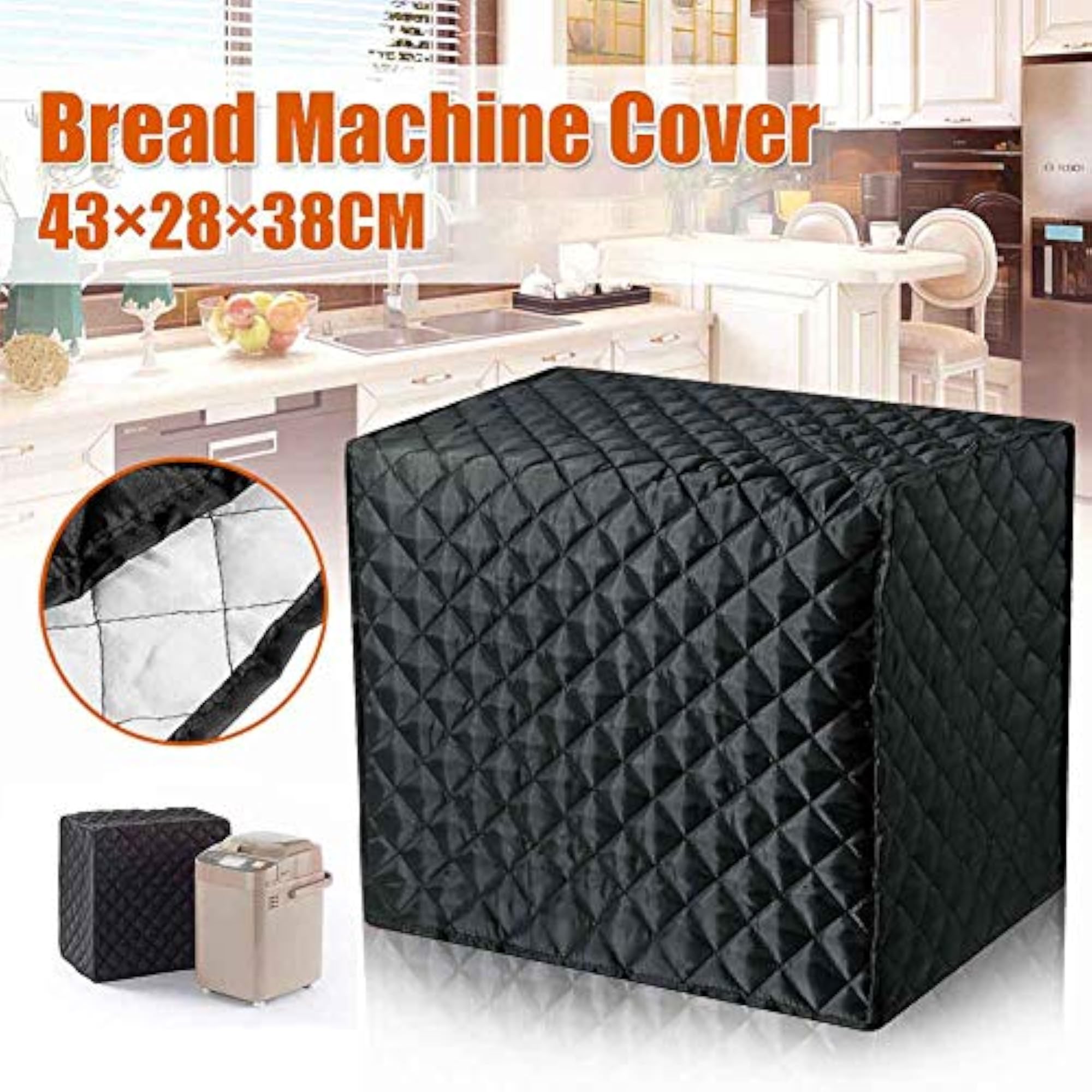 Bread Maker Cover, Quilted Toaster Dust Cover