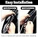 Bewudy 4PCS Car Windshield Wiper Blade Strips, DIY Adjustable Car Windscreen Wiper Rubber Strips, Silicone Car Frameless Window Replacement Universal for SUV Truck Van