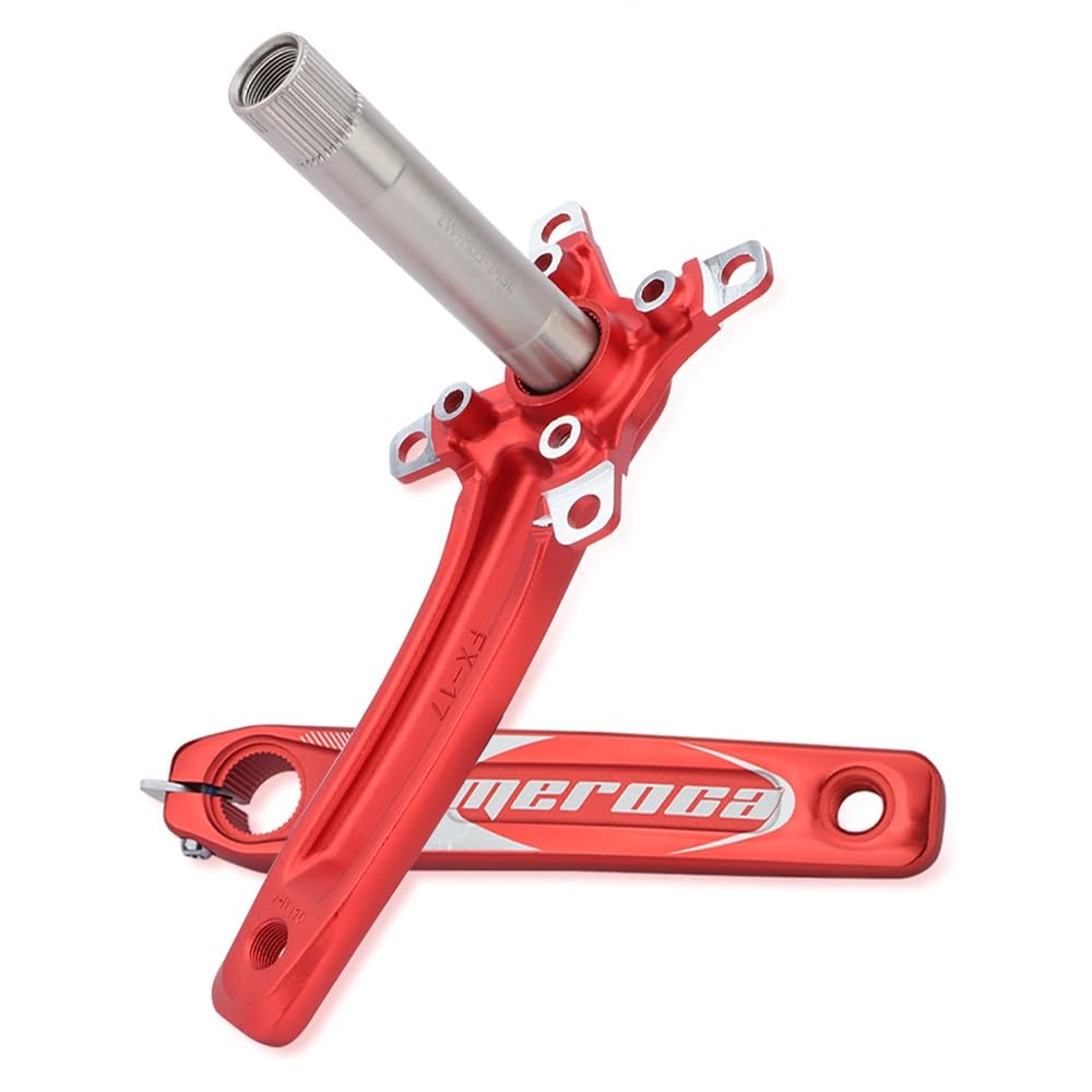 BCD64/104 mm zestaw ramienia korbowego MTB, 170 mm, zintegrowany korba rowerowa, korba ze stopu aluminium, kompatybilna z pojedynczymi, podwójnymi, potrójnymi tarczami