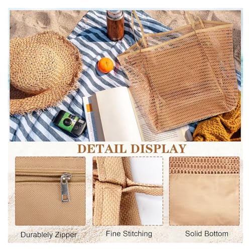 Lightweight Large Capacity Beach Bag for Men and Women - Versatile Travel Tote for Swimming, Pool, and Shopping3