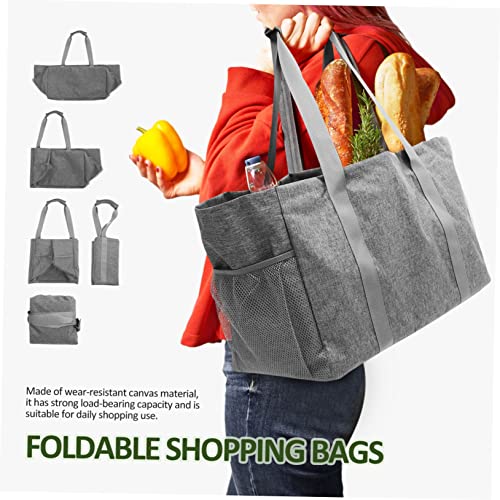 Large Capacity Shopping Bag Reusable Tote Pouch for Supermarket Travel Beach Picnic2