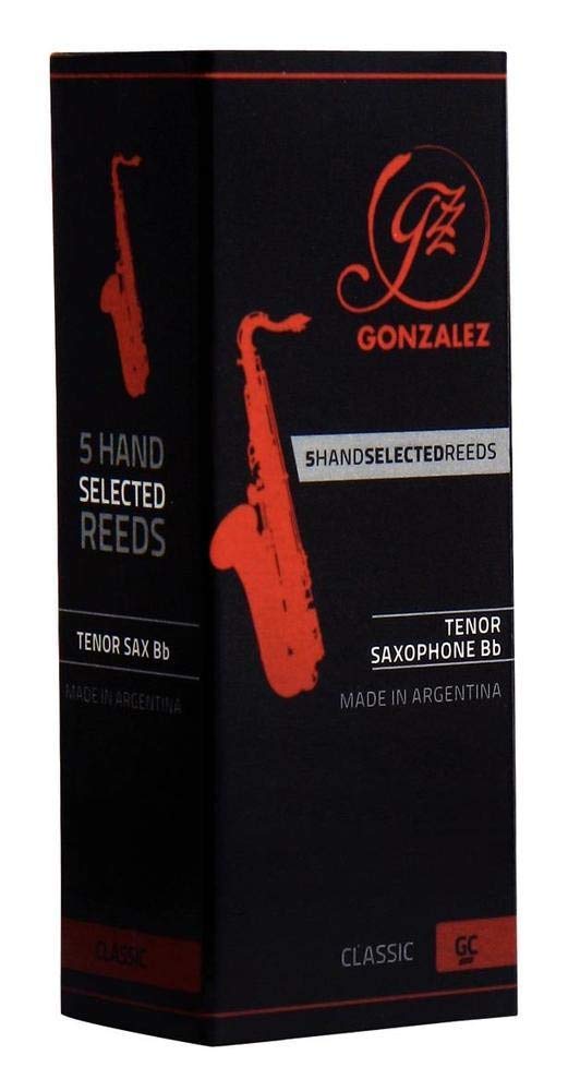 GONZALEZClassic Tenor Saxophone Reeds Box of 5 Strength 2.5