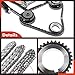 A-Premium Engine Timing Chain Kit Compatible with Buick & Cadillac & Chevy & GMC & Pontiac & Saturn & Saab & Suzuki Cars- Enclave, LaCrosse, CTS, SRX & More - DOHC, V6 2.8L 3.0L 3.2L 3.6L