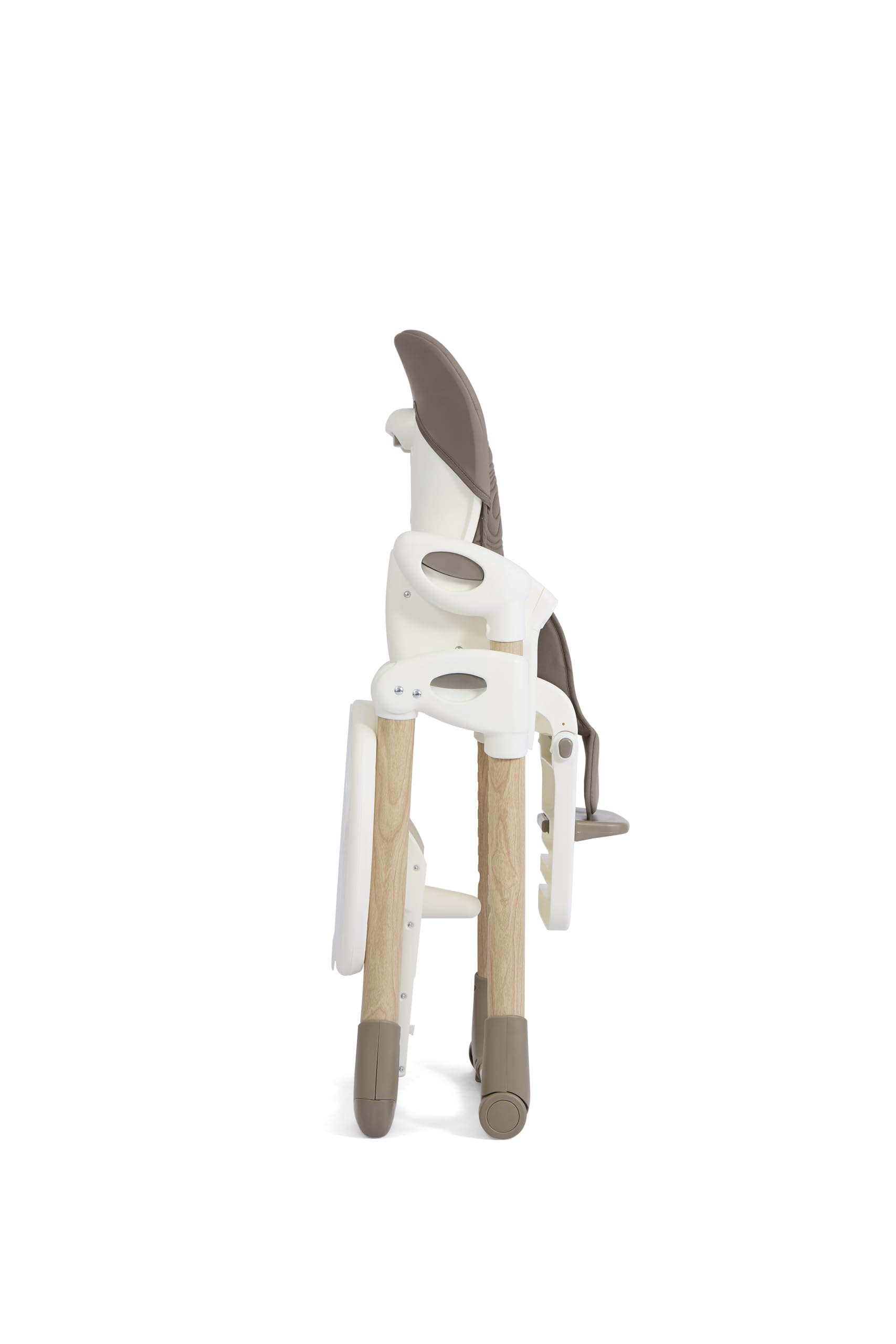Joie Mimzy Recline Hochstuhl – Höhenverstellbarer Babyhochstuhl mit Liegefunktion, verstellbarer Rückenlehne, abnehmbarem Tablett & klappbarem Design (ACORN WOOD)