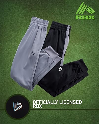 Image of RBX Boys' Sweatpants - Active Tricot Joggers Warm-Up Track Pants (2 Pack)
