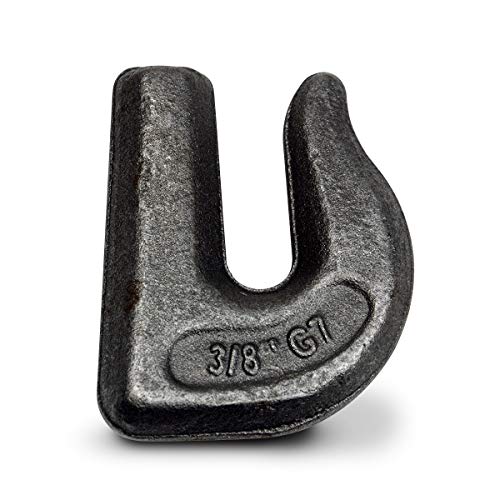TEMCo TH0411 3/8” G70 Weld On Grab Hook – Loader Bucket, Trailer, Rigging, Utility Hook 1 Pack
