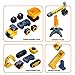 JOYIN 4 in 1 Take Apart STEM Build Your Own Construction Vehicle Truck Toy Playset with Electric Drill Toy