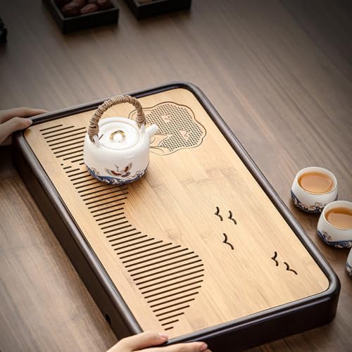 Plateau décoratif petite table à thé avec bac de récupération
