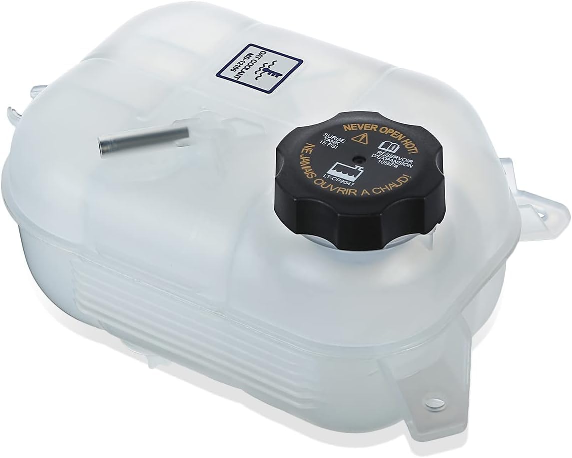 DAT AUTO PARTS クーラントボトル リカバリータンク 交換用 2013-2016 ダッジ ダート用 ホワイト テクスチャ