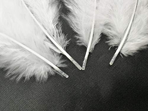 100Pcs White Fluffy Turkey Marabou Feathers 4-6 Inches For Crafts Dream Catcher Fringe Trim Colored Feathers Fly Tying Material #TOP2