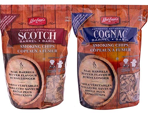 Authentic Cognac Barrel Smoking Chips & Authentic Scotch Barrel Smoking Chips