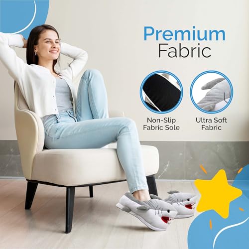 Shark Slippers for Woman - Plush Animal Slippers for Men, Cozy Funny3