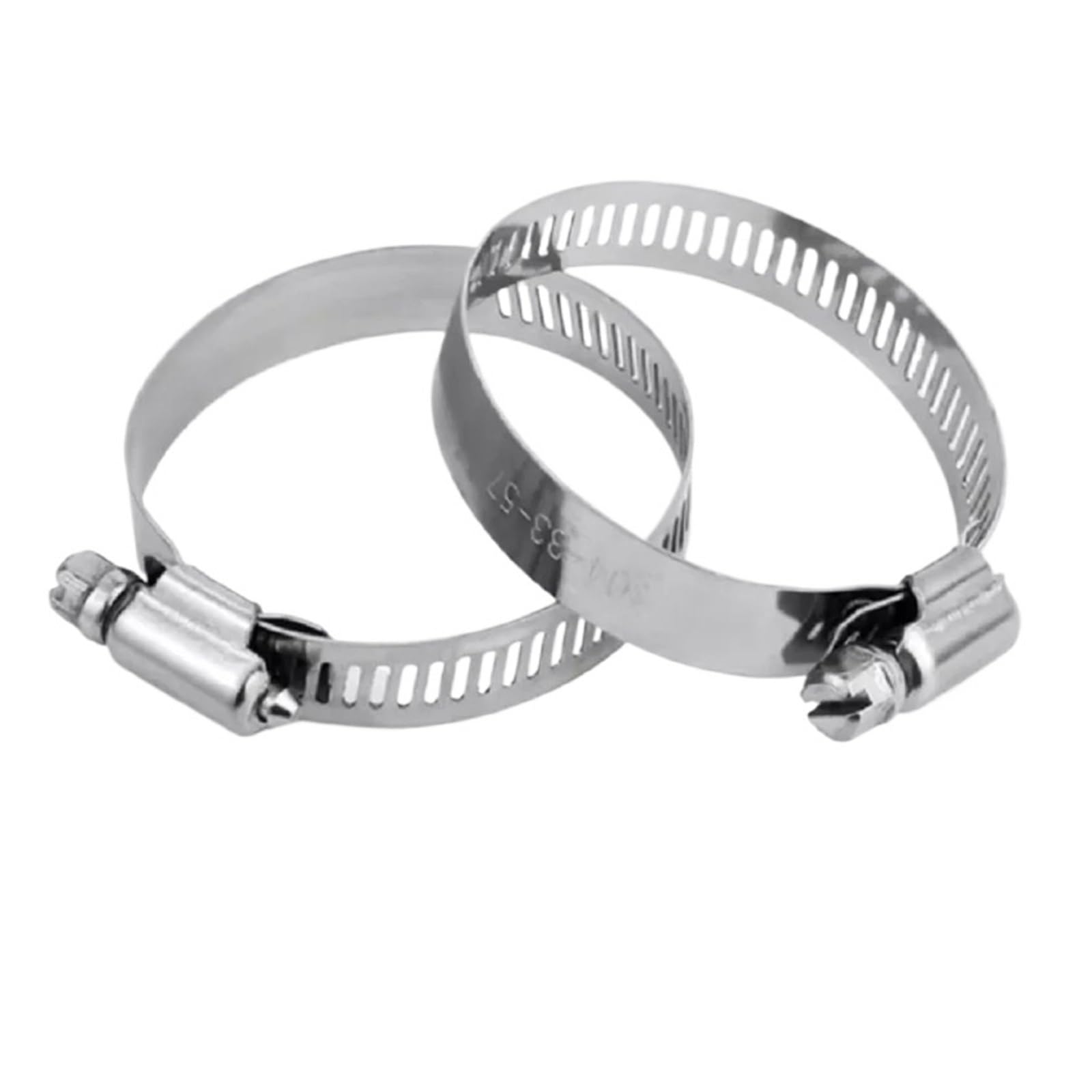 Stainless Steel Pipe clamp 304 Stainless Steel Snap Cable Tie Hold Band Throat Band Screw Quick Release Hose Clamp(141-165mm 2pcs)