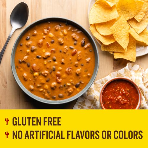 Image of Old El Paso Cheesy Beef Taco-Style Soup, Mild, Gluten Free, 18 oz