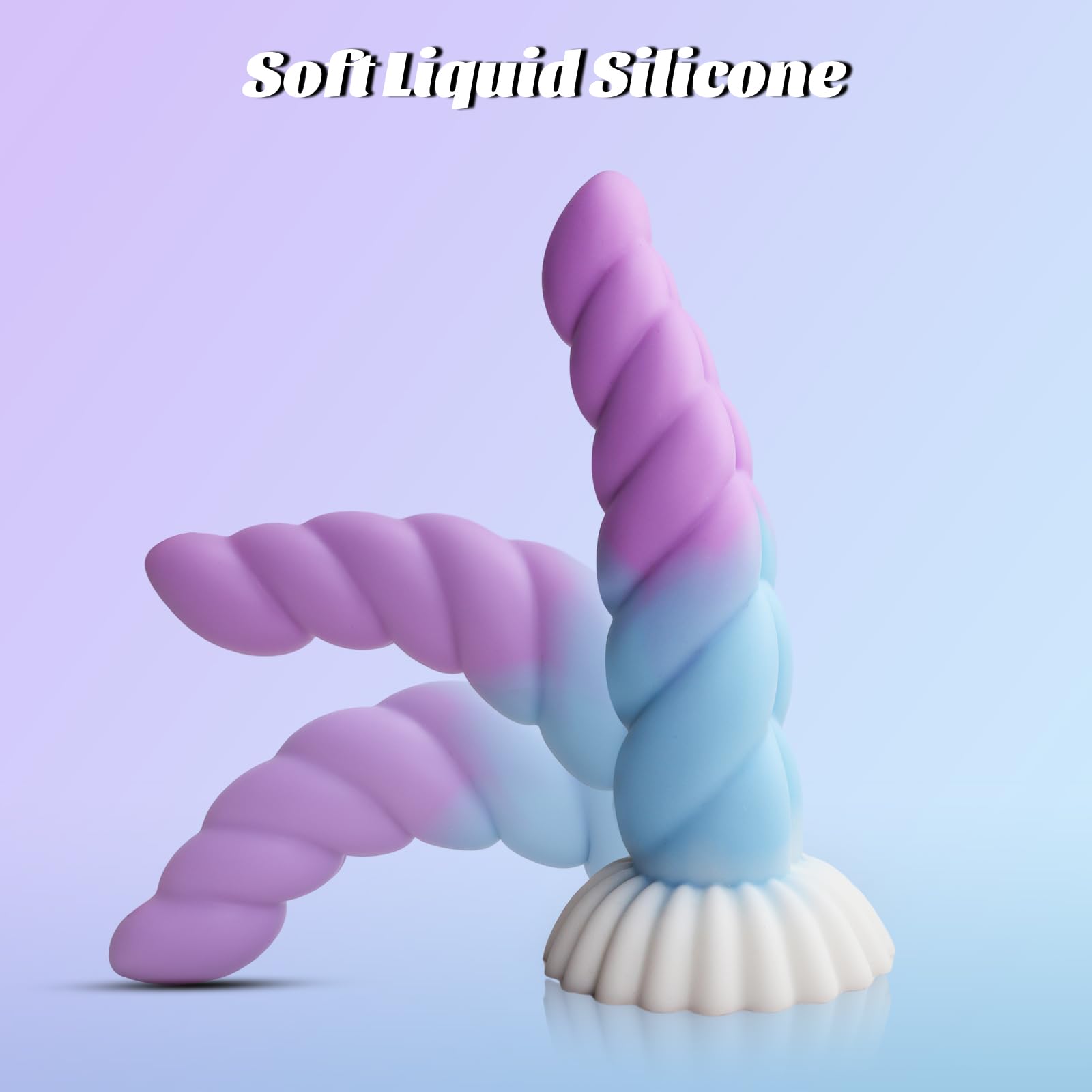 Realistic Monster Silicone Dildo - 6.8" Shaped Liquid Dildo with Strong Suction Cup, Small Anal Plug Toy for Women, Anal Plug Prostate Massager Adult Sex Toy