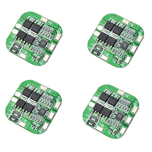 ZkeeShop 4Pcs 4S 20A 14.8V BMS Li-Ion Lithium Battery Protection Board 18650 Charger Protection Board 16.8V Over Charge Over Discharge Short Circuit Protection